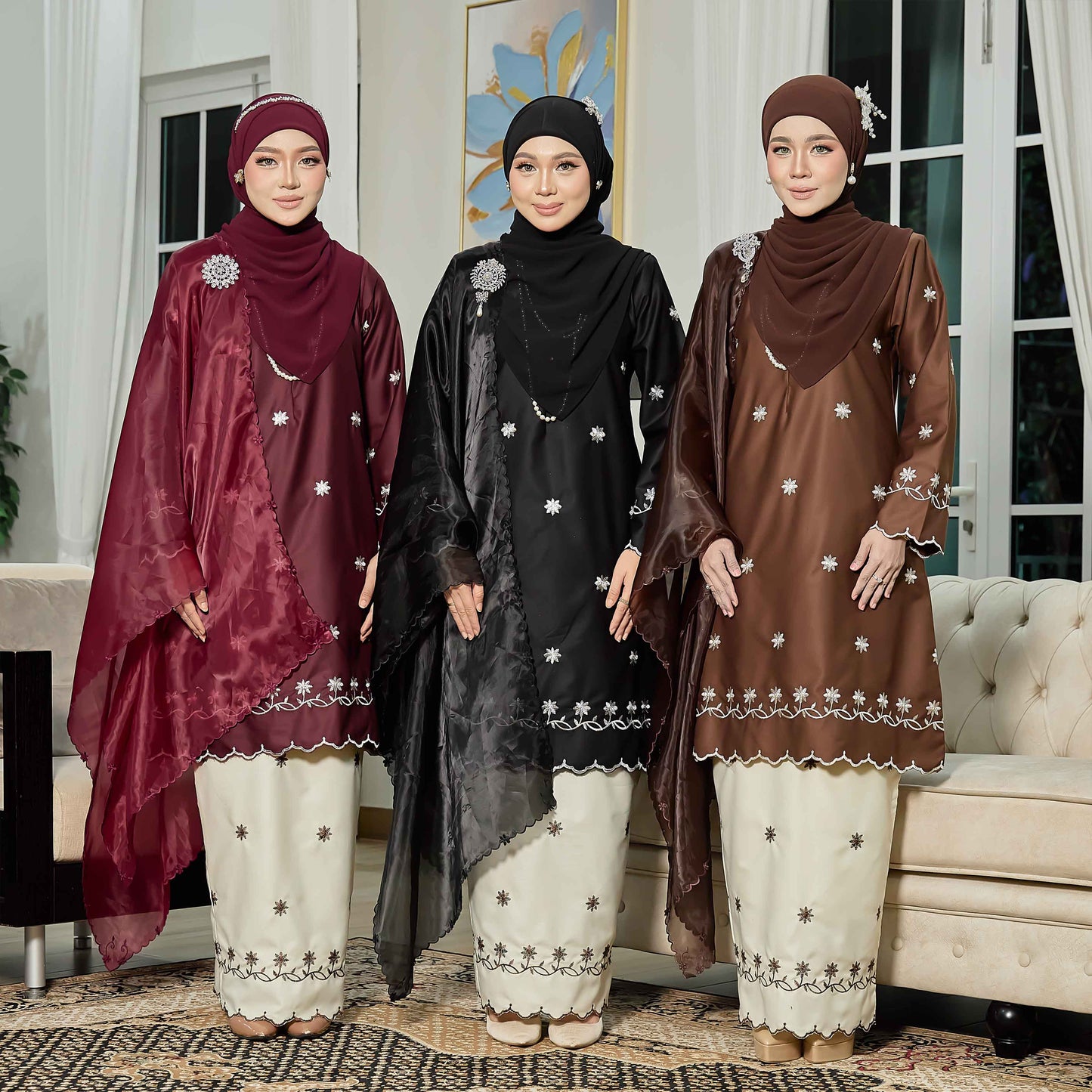 CLARA RIZQA - EVAROSE mom baju kurung cantik moden material premium toyobo cotton