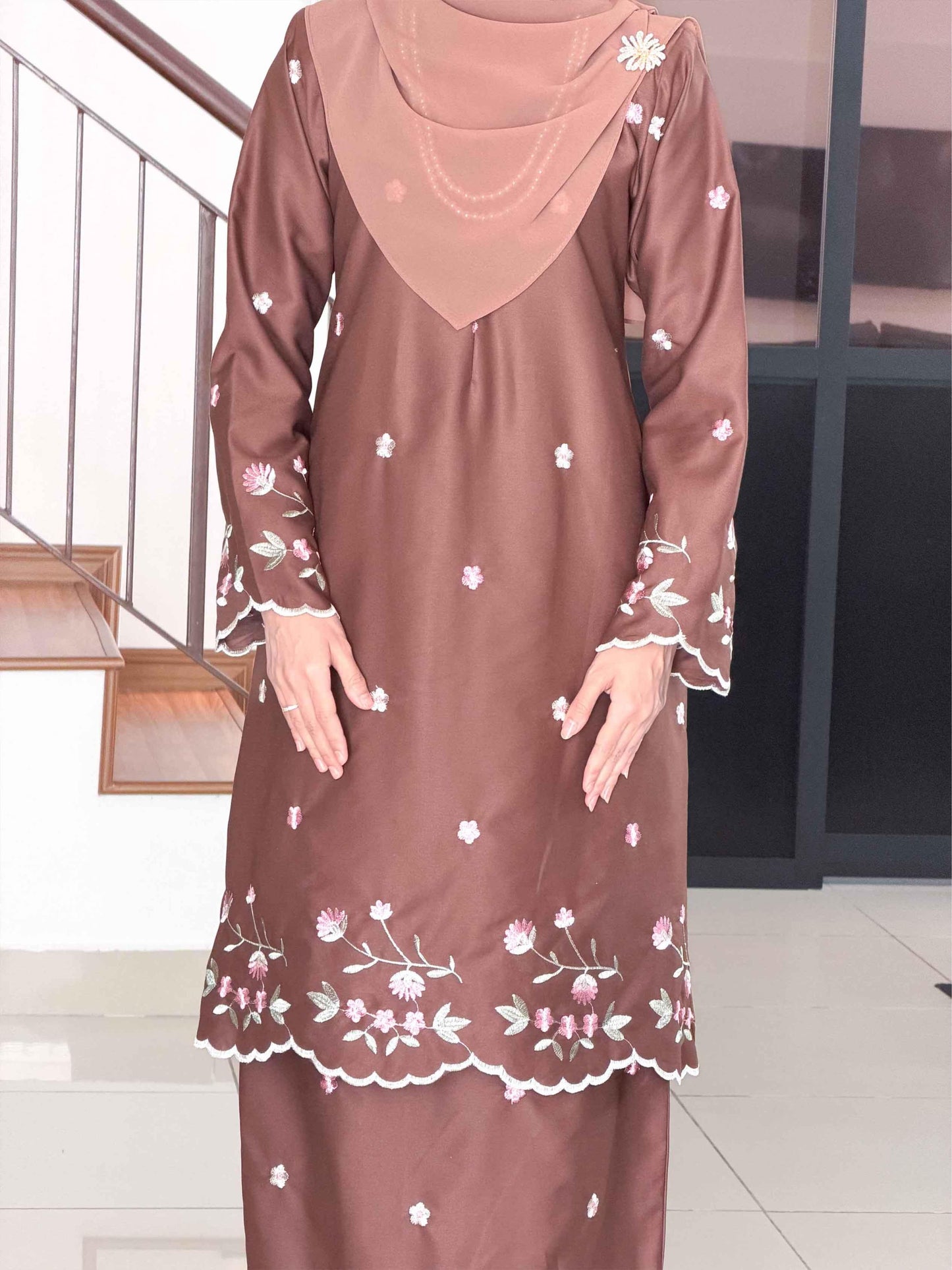 CLARA RIZQA - ROSSA mom baju kurung cantik moden material premium cotton embroidery