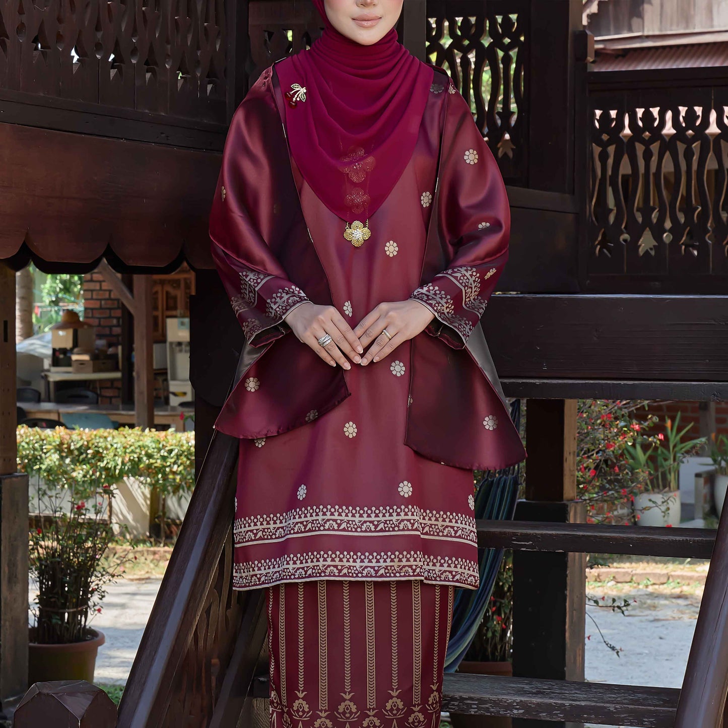 CLARA RIZQA - DHIA RATNA mom kurung cantik moden material thai tenun songket