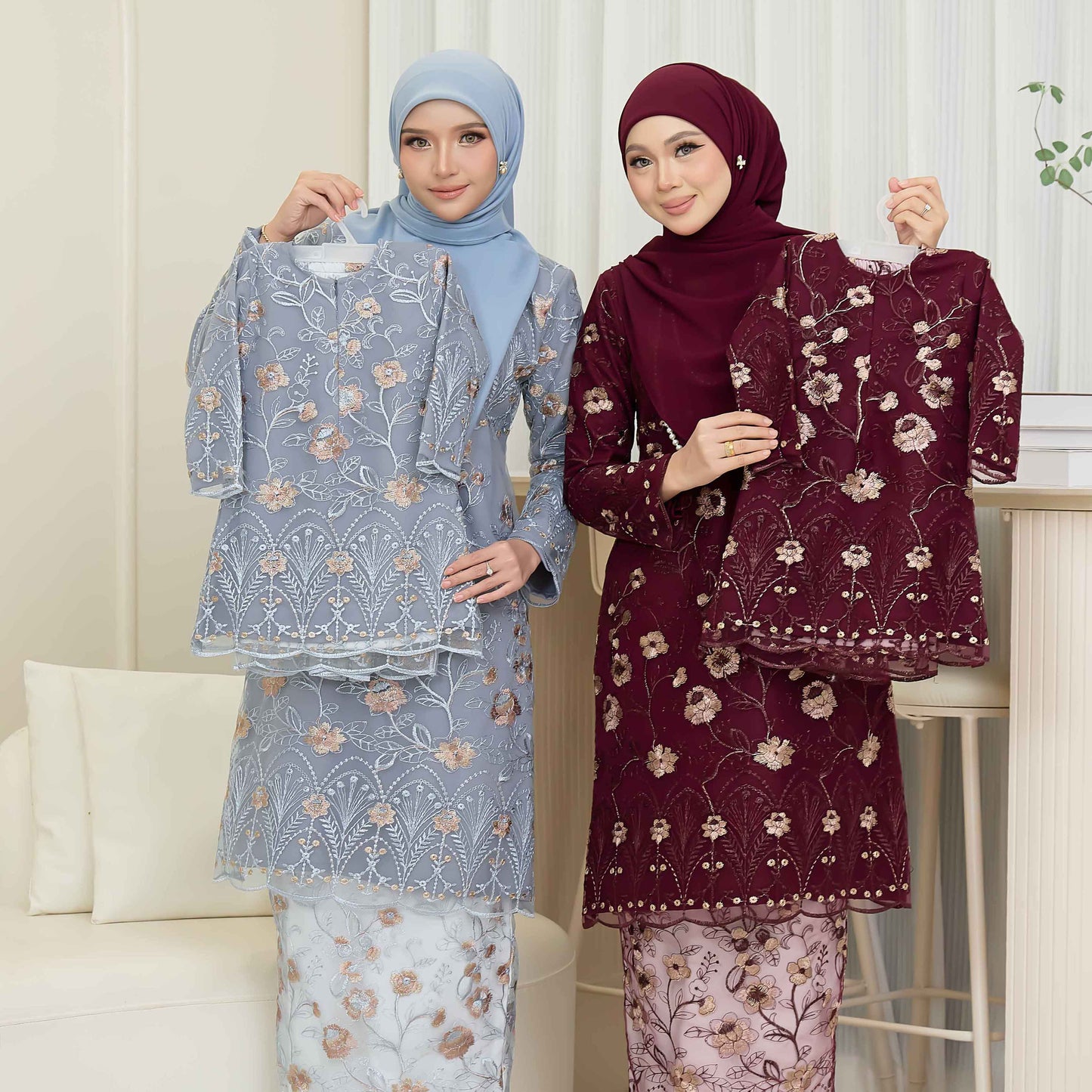 CLARA RIZQA - VANESSA baju kurung muslimah kids material premium como crepe + Lace