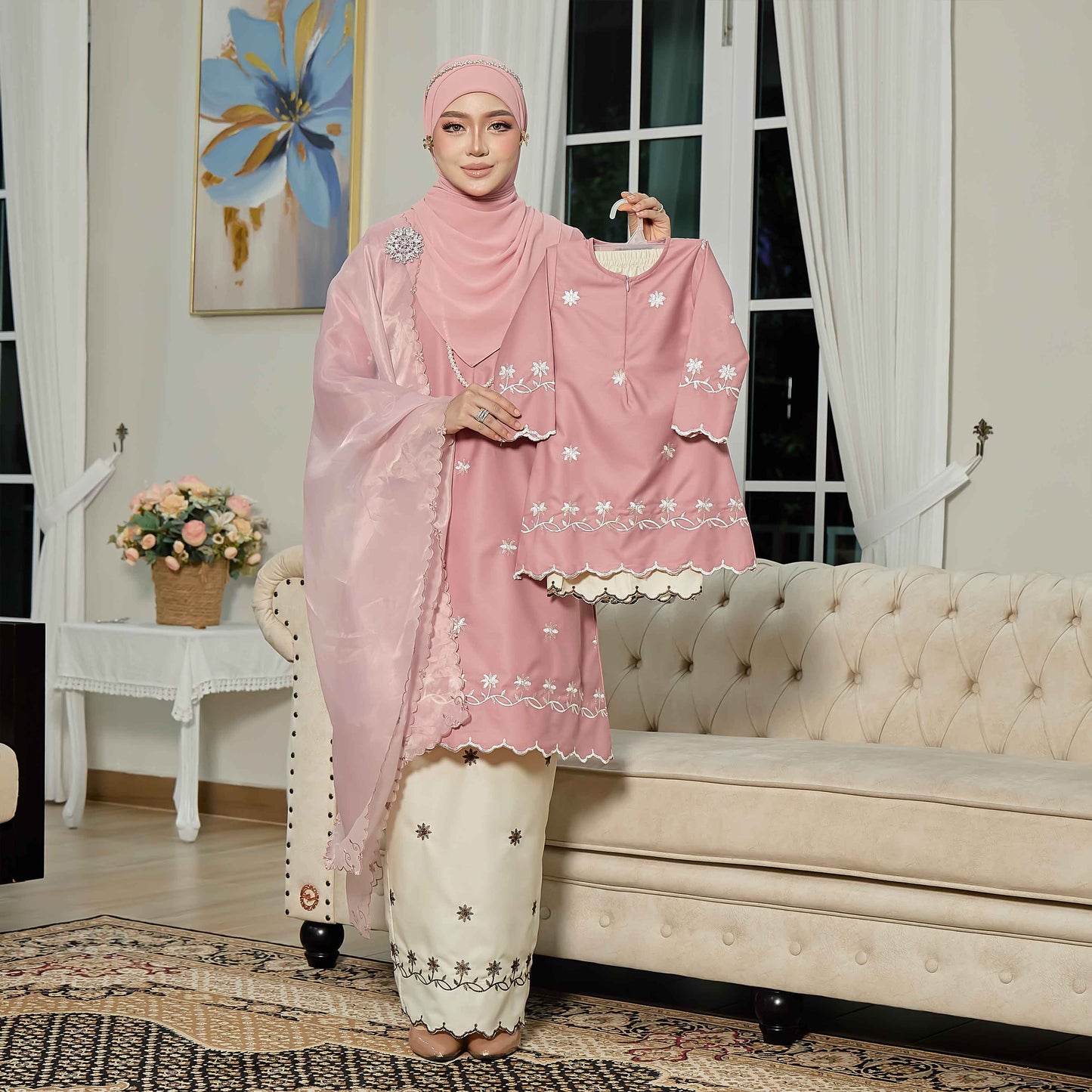 CLARA RIZQA - EVAROSE kids baju kurung cantik moden material premium toyobo cotton