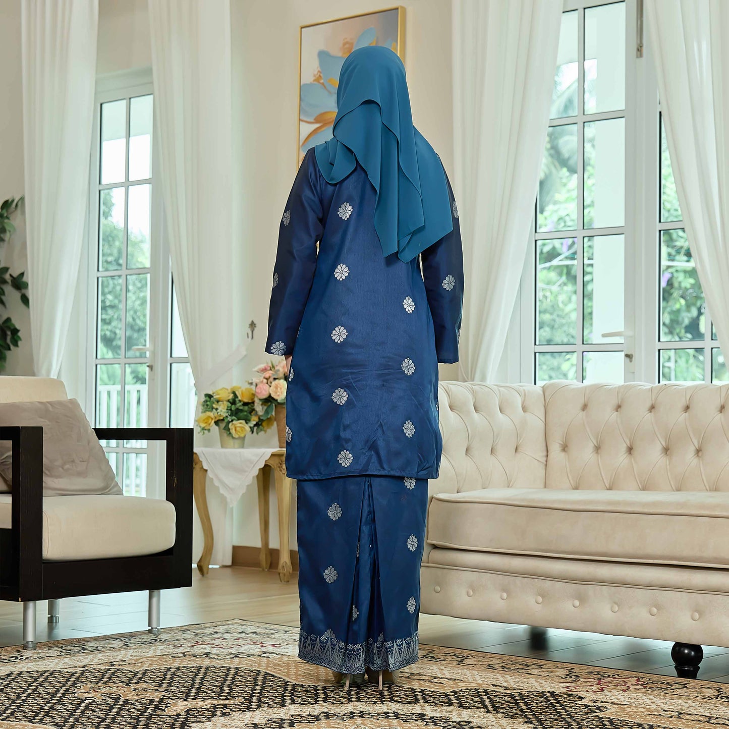 CLARA RIZQA Kebaya Mahsuri Baju Muslimah Material Songket Tenun Asli