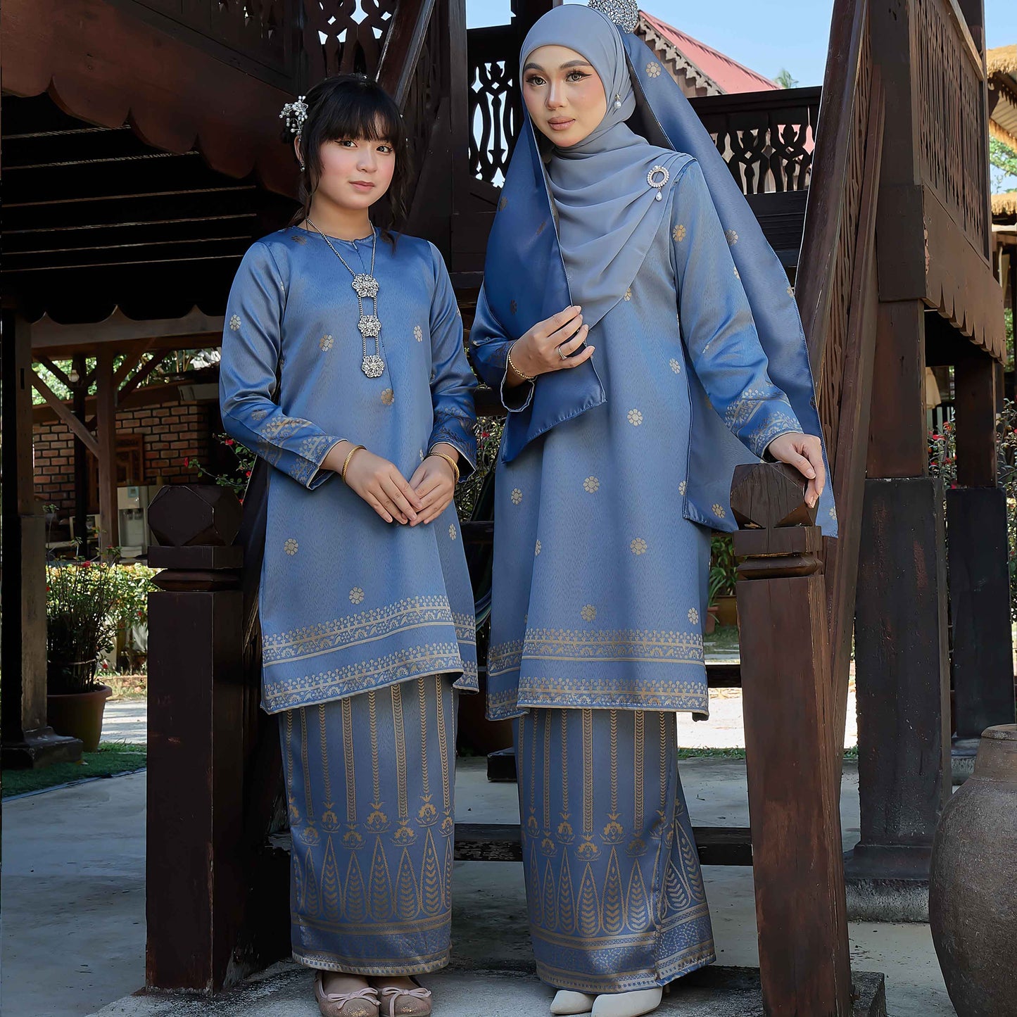 CLARA RIZQA - DHIA RATNA Kids kurung cantik moden material thai tenun songket