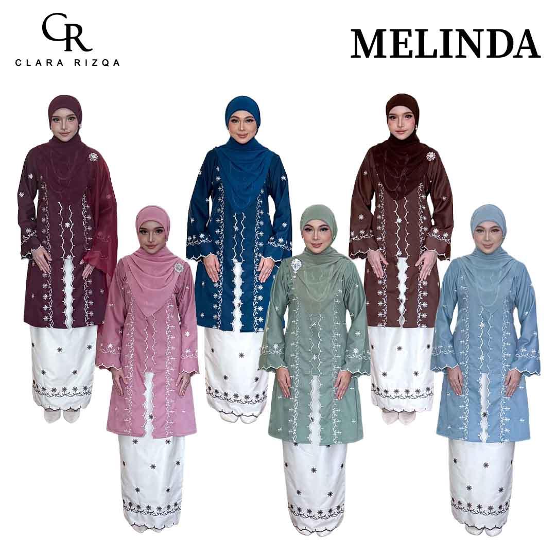 CLARA RIZQA - MELINDA baju kurung cantik moden material premium toyobo cotton
