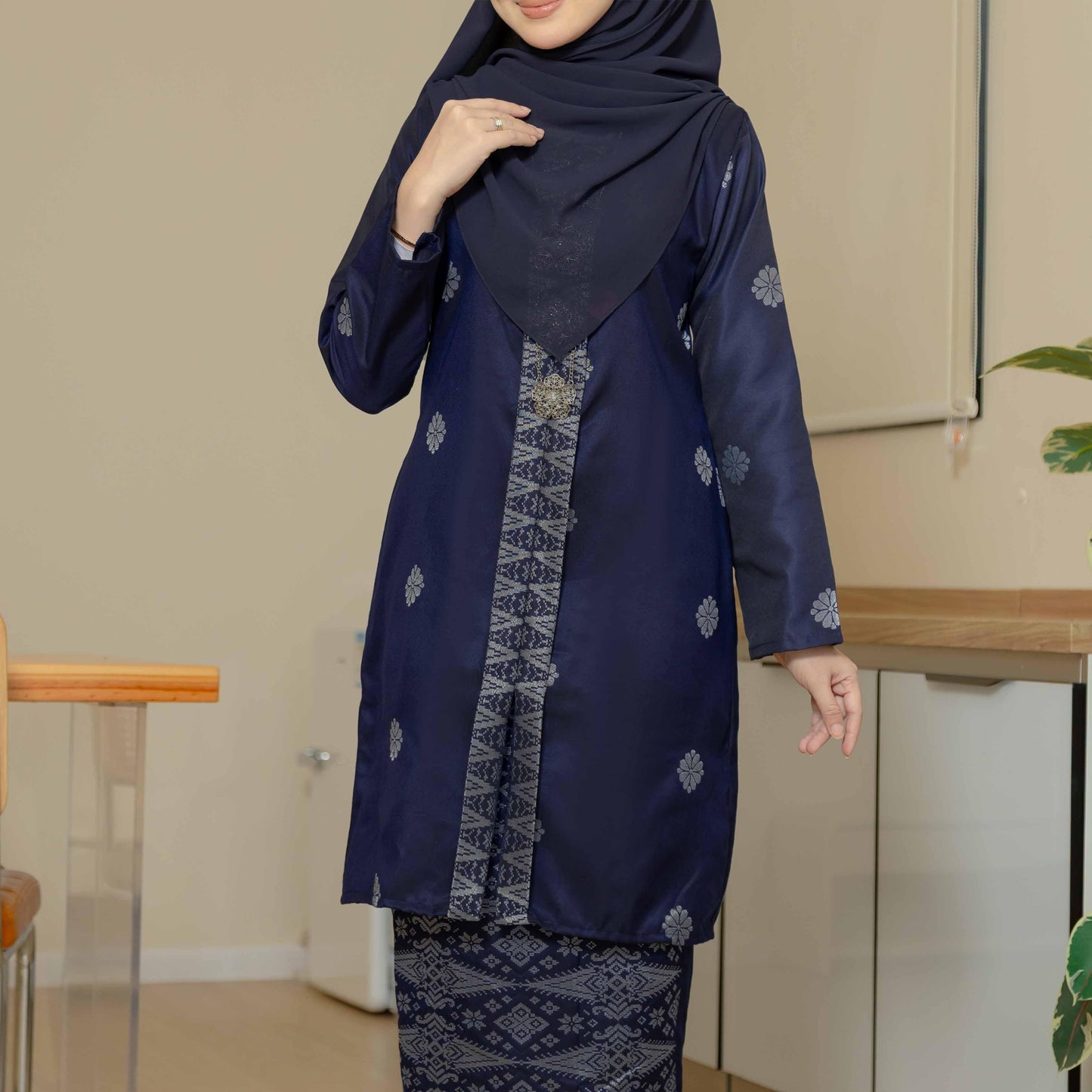 CLARA RIZQA Kebaya Mahsuri Baju Muslimah Material Songket Tenun Asli