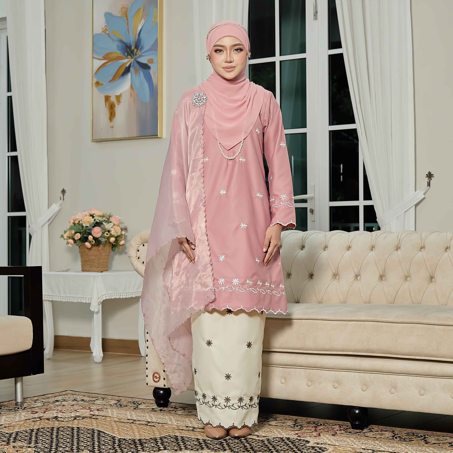 CLARA RIZQA - EVAROSE mom baju kurung cantik moden material premium toyobo cotton