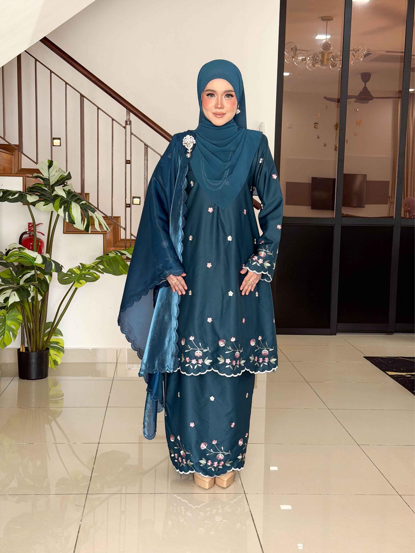 CLARA RIZQA - ROSSA mom baju kurung cantik moden material premium cotton embroidery