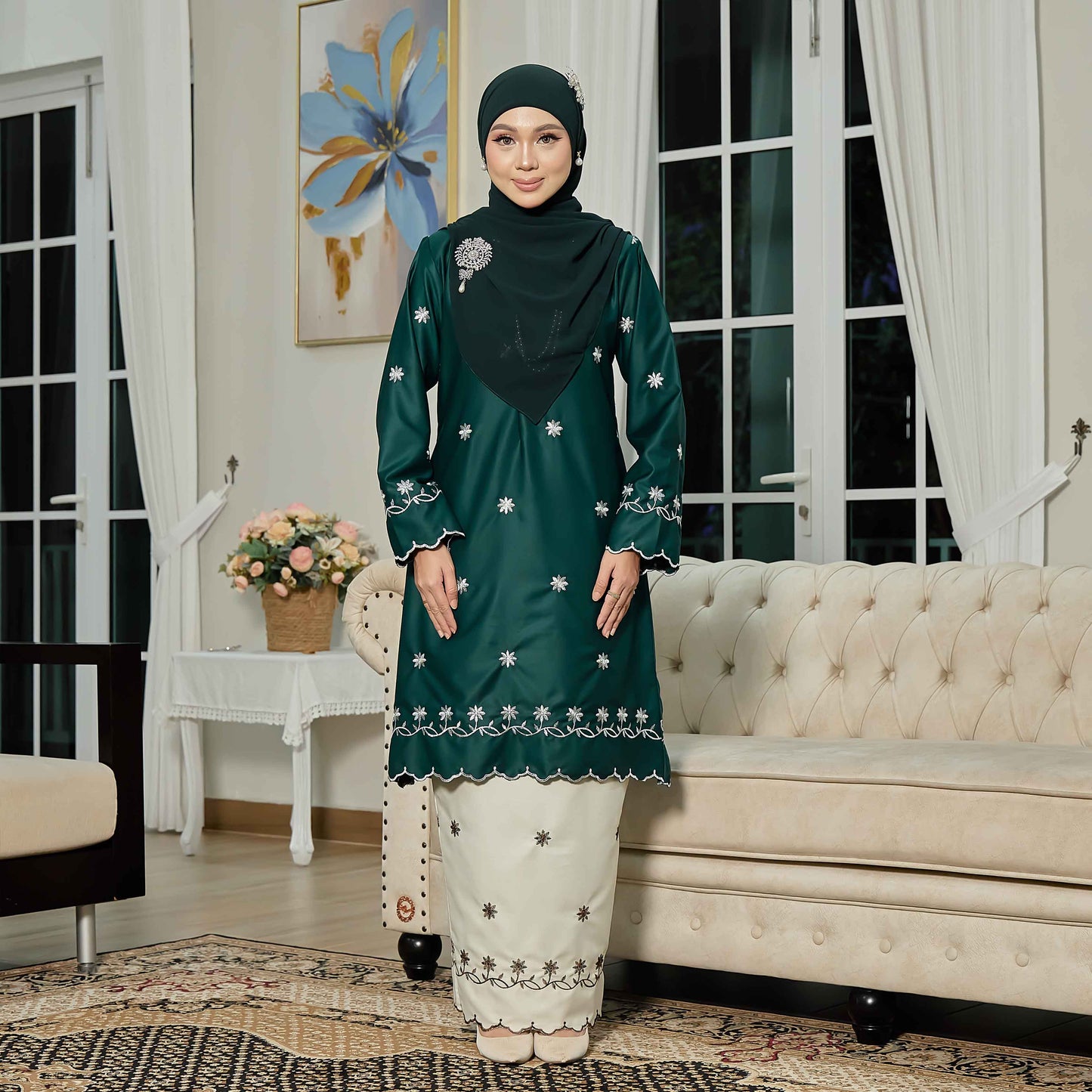 CLARA RIZQA - EVAROSE mom baju kurung cantik moden material premium toyobo cotton