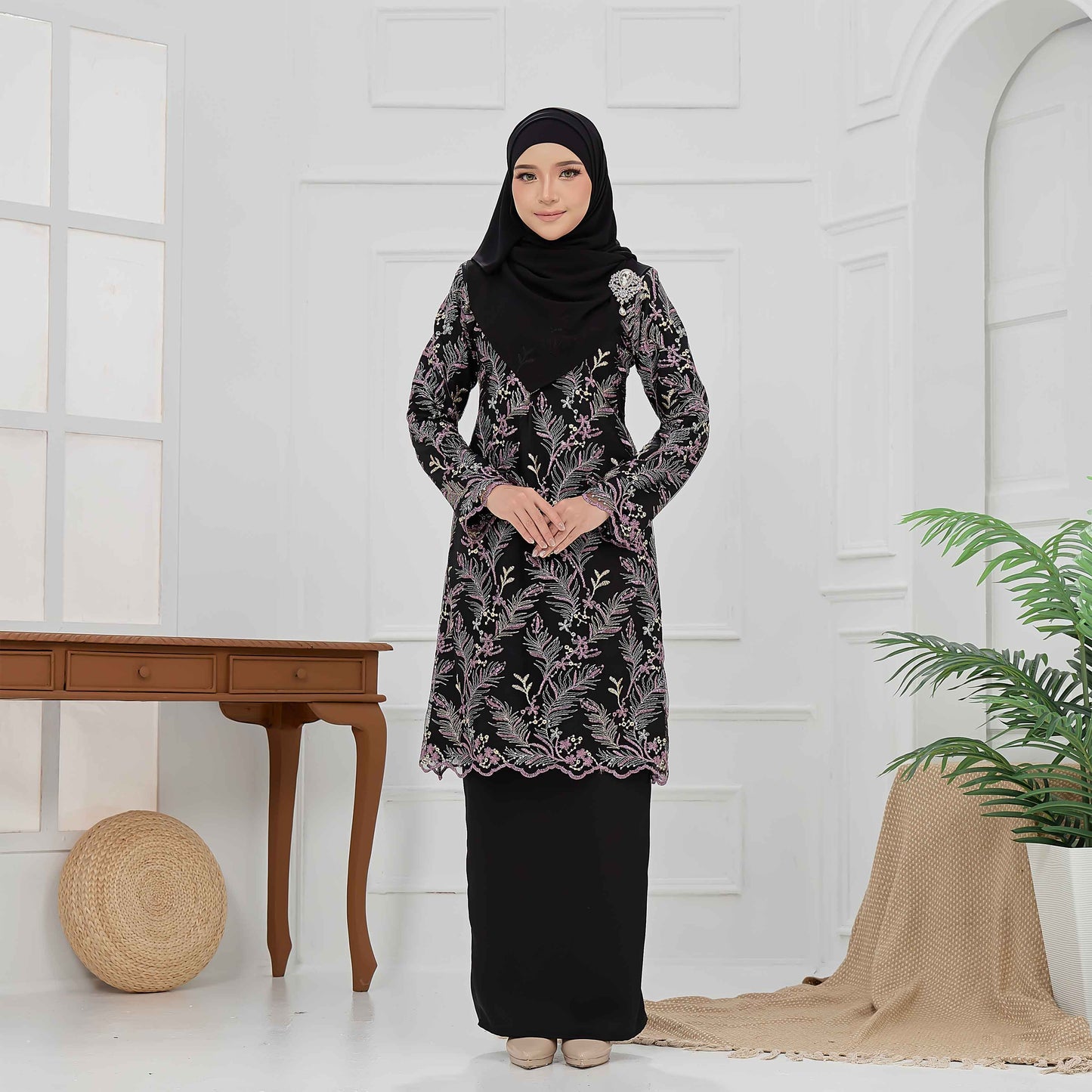 CLARA RIZQA - BRIANA Baju kurung muslimah lace