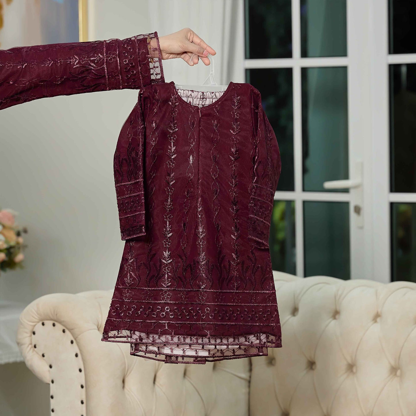 CLARA RIZQA - VIANNA baju kurung muslimah kids material premium como crepe + Lace