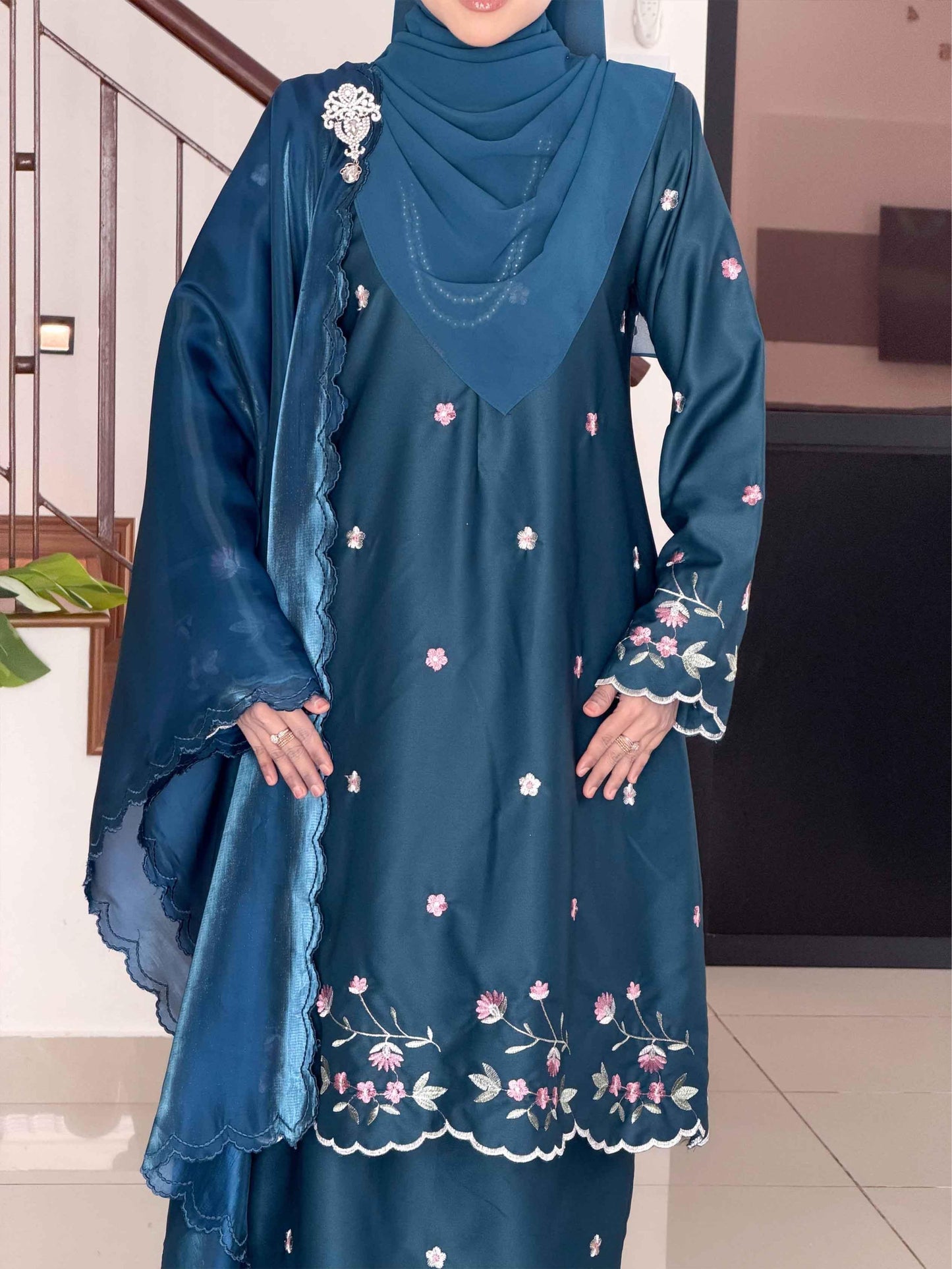 CLARA RIZQA - ROSSA mom baju kurung cantik moden material premium cotton embroidery