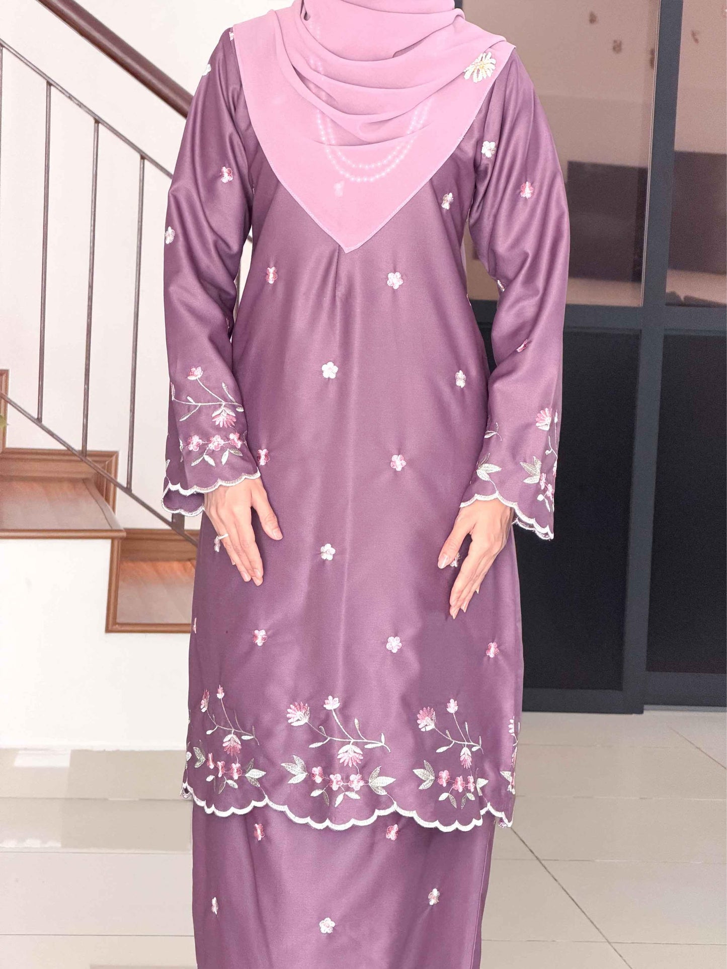 CLARA RIZQA - ROSSA mom baju kurung cantik moden material premium cotton embroidery