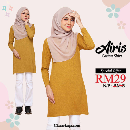 Airis Cotton Shirt - Pastel Yellow