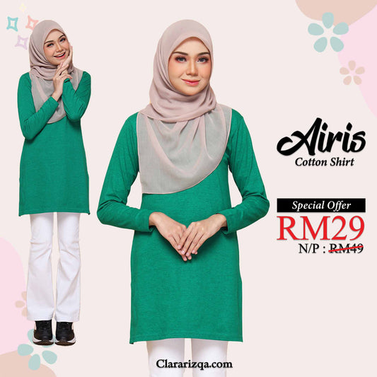 Airis Cotton Shirt - Kelly Green