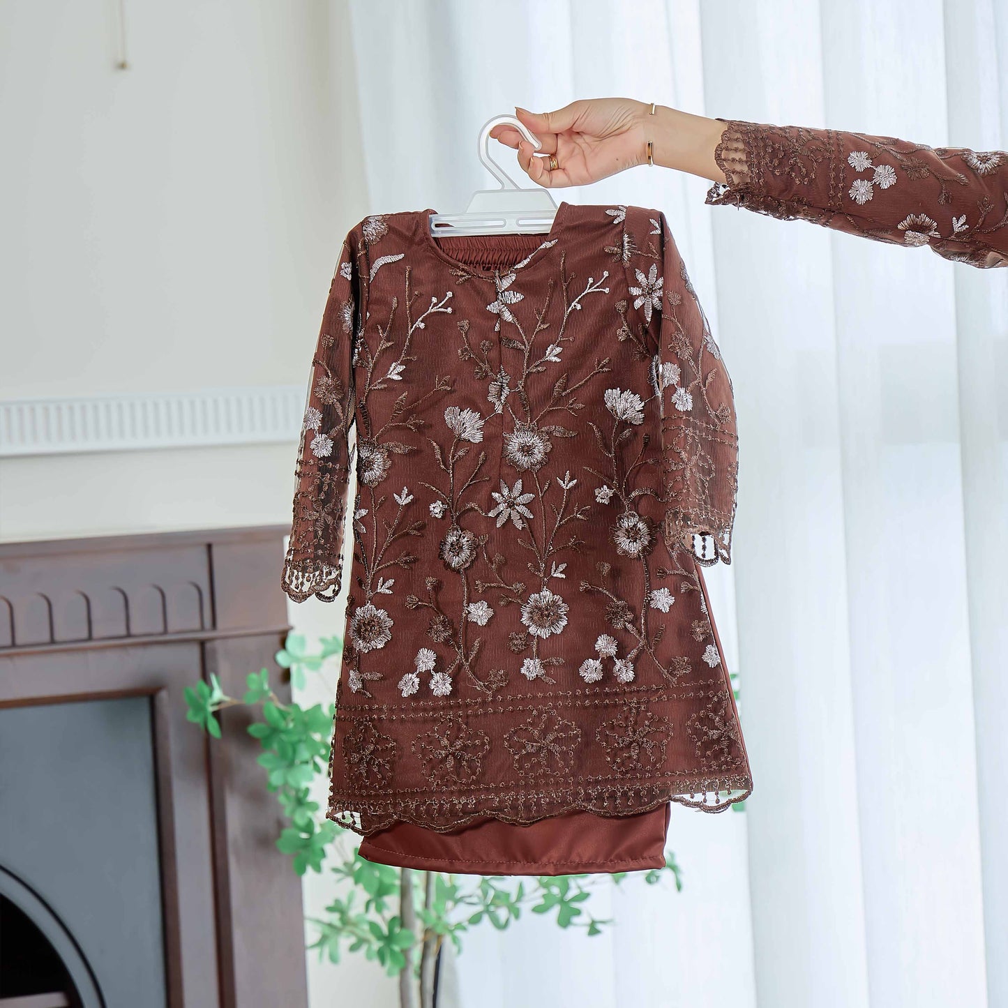 CLARA RIZQA - Catriona Kids baju kurung muslimah material premium pearl skin with lace