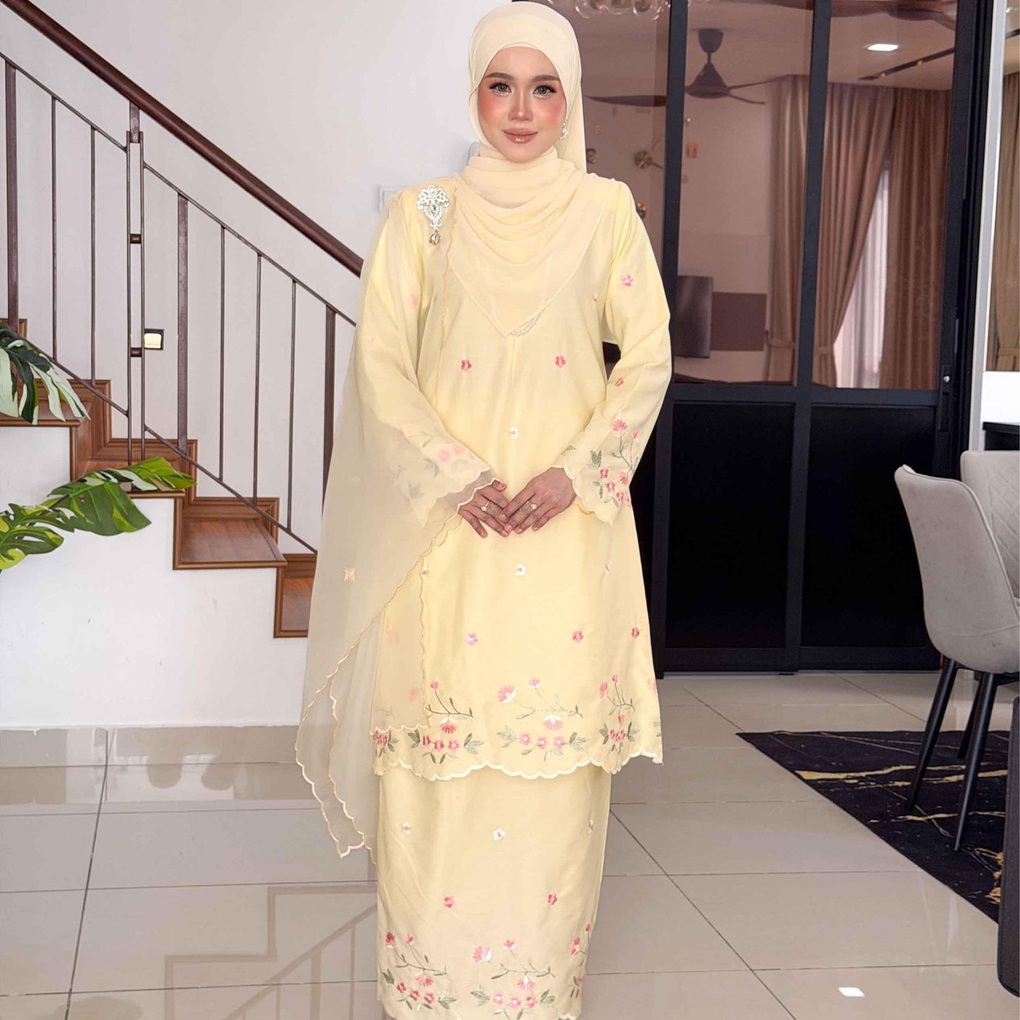 CLARA RIZQA - ROSSA mom baju kurung cantik moden material premium cotton embroidery