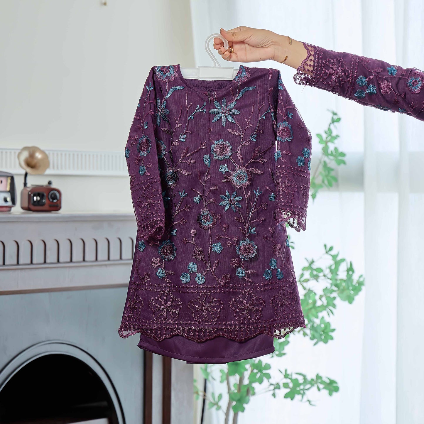 CLARA RIZQA - Catriona Kids baju kurung muslimah material premium pearl skin with lace