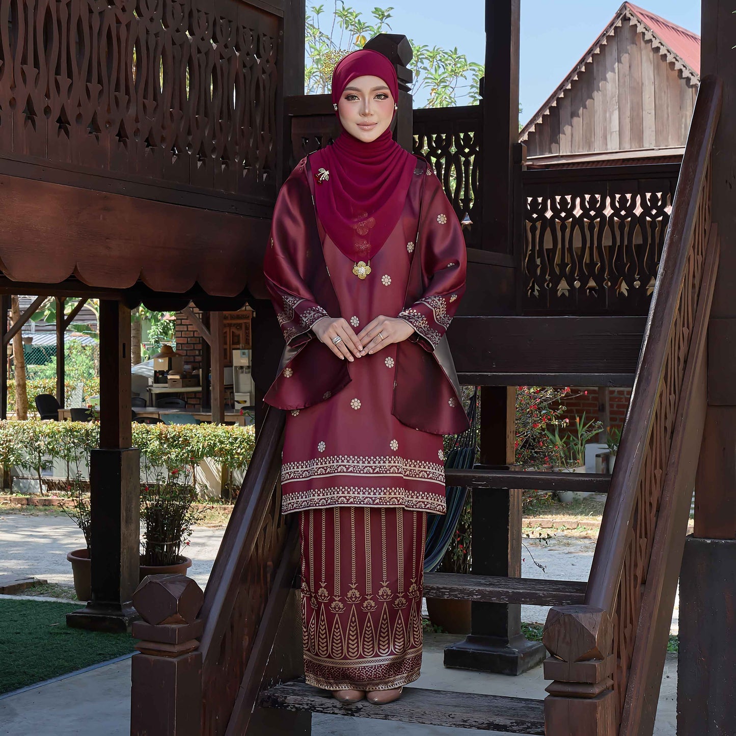 CLARA RIZQA - DHIA RATNA mom kurung cantik moden material thai tenun songket