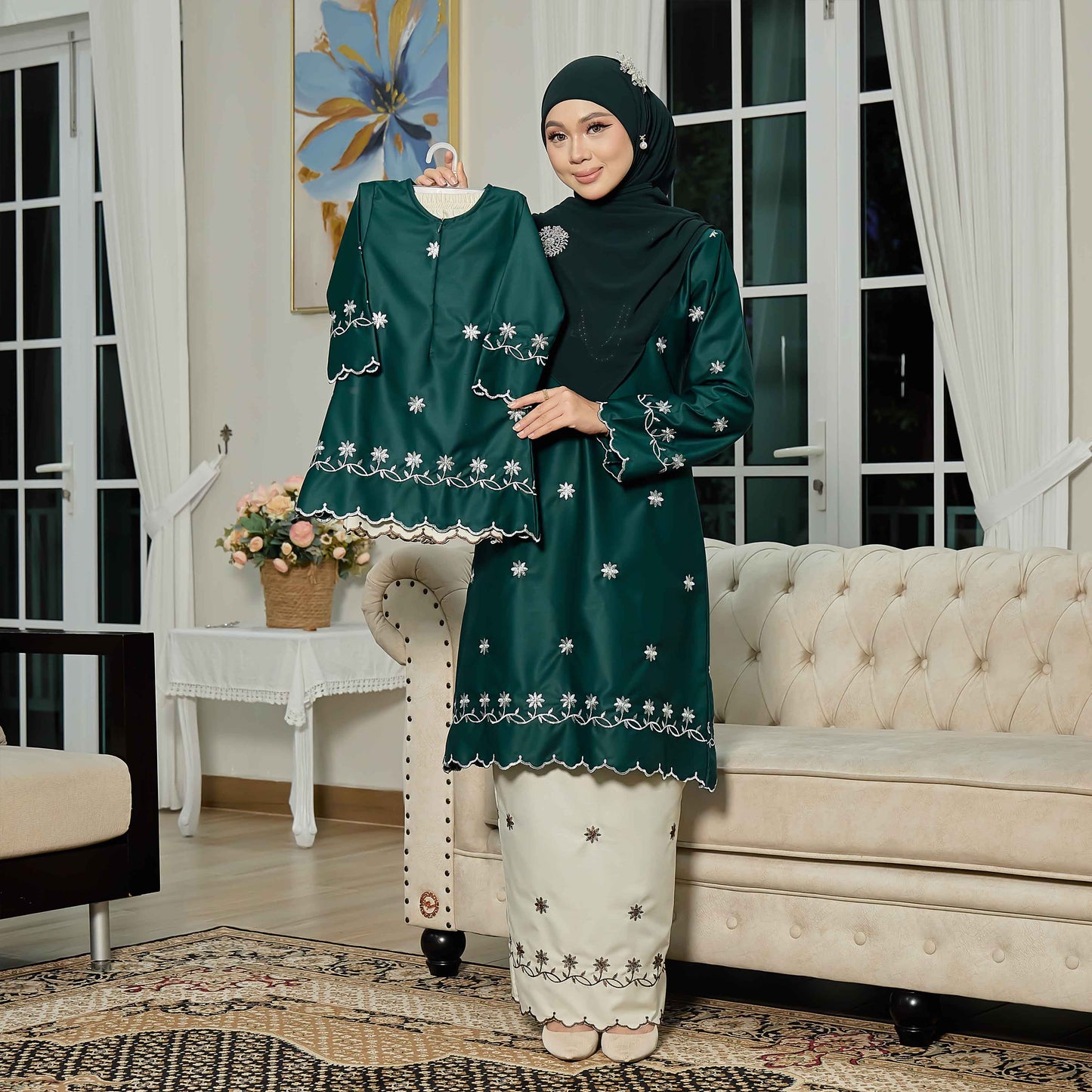 CLARA RIZQA - EVAROSE kids baju kurung cantik moden material premium toyobo cotton