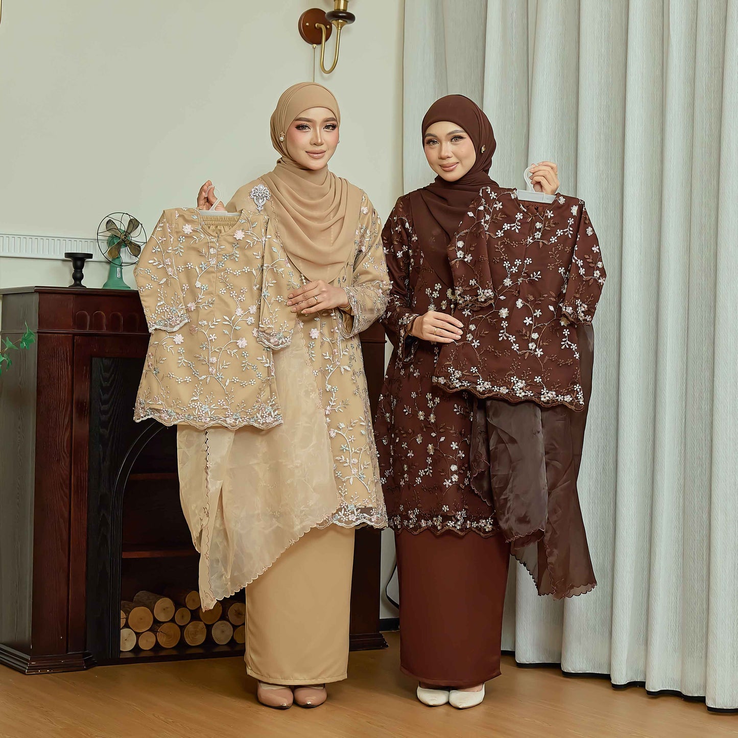 CLARA RIZQA - DIANDRA Kids baju kurung muslimah material premium pearl skin with lace