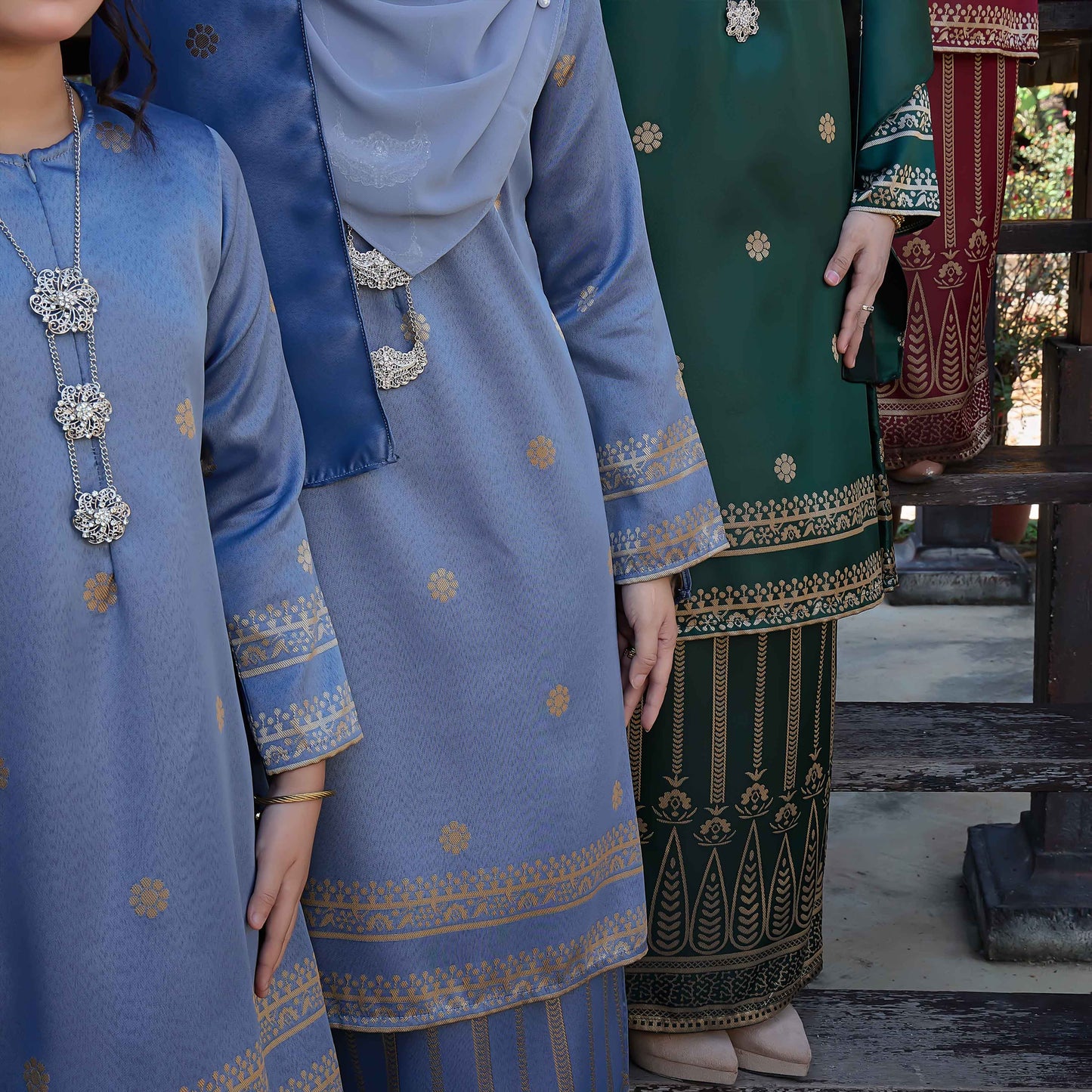 CLARA RIZQA - DHIA RATNA Kids kurung cantik moden material thai tenun songket