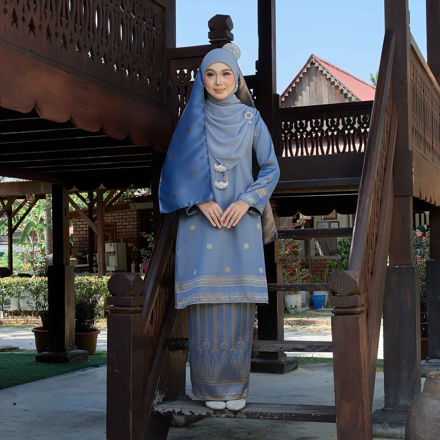 CLARA RIZQA - DHIA RATNA mom kurung cantik moden material thai tenun songket
