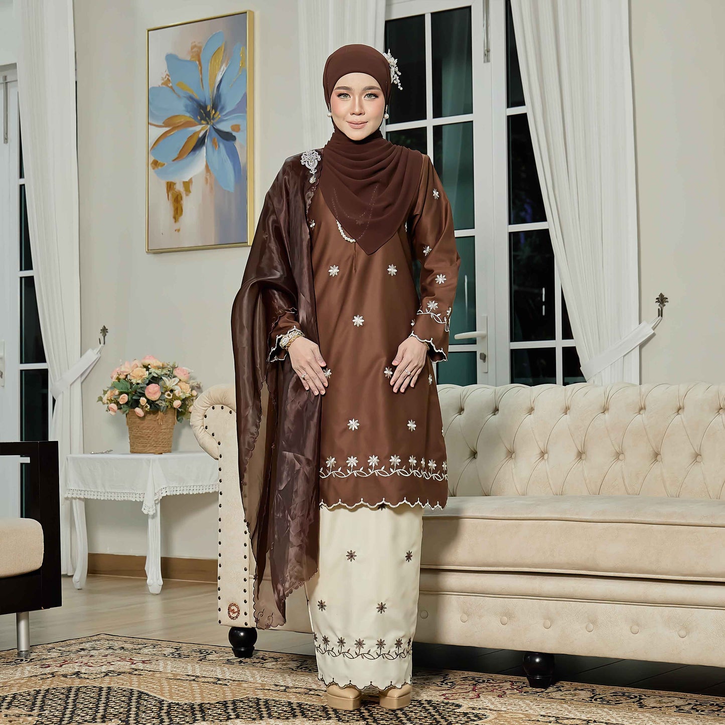 CLARA RIZQA - EVAROSE mom baju kurung cantik moden material premium toyobo cotton