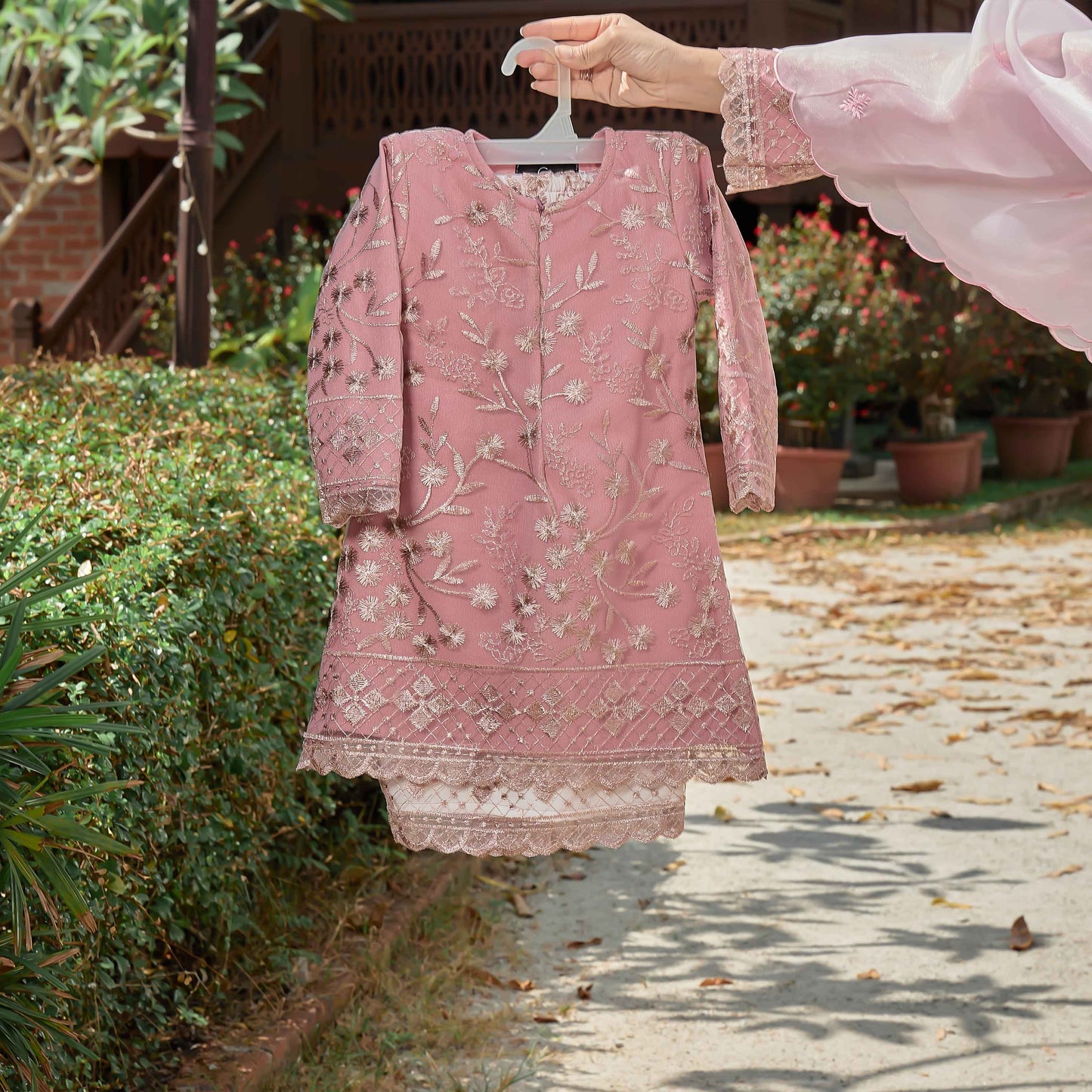 CLARA RIZQA - LAYKA baju kurung muslimah kids material premium como crepe + Lace