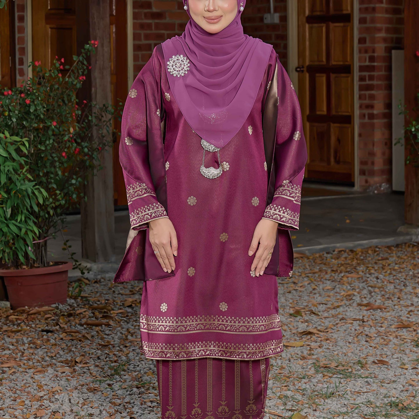 CLARA RIZQA - DHIA RATNA mom kurung cantik moden material thai tenun songket