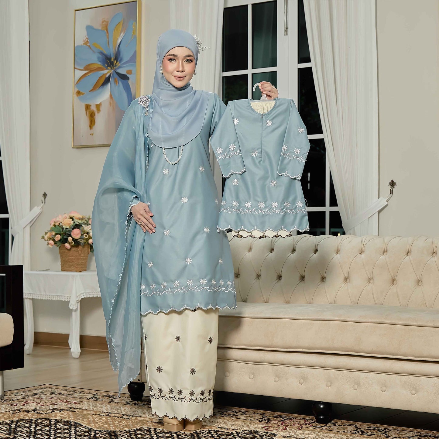 CLARA RIZQA - EVAROSE kids baju kurung cantik moden material premium toyobo cotton
