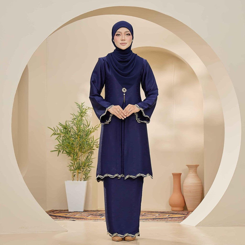 CLARA RIZQA - ORKED baju kurung muslimah material jacquard sulam