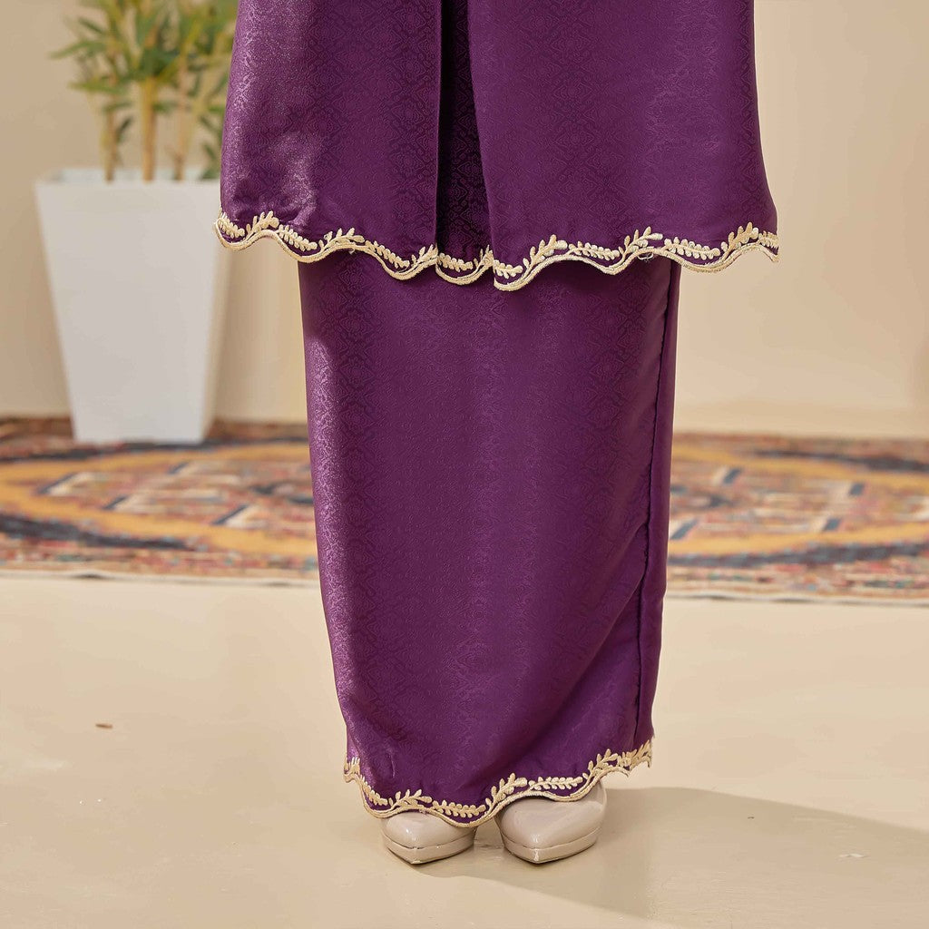 CLARA RIZQA - ORKED baju kurung muslimah material jacquard sulam